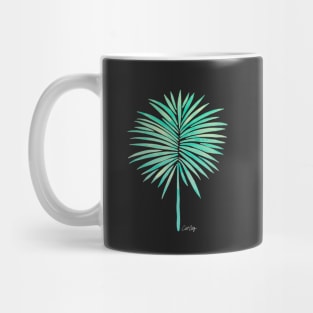 fan palm seafoam Mug